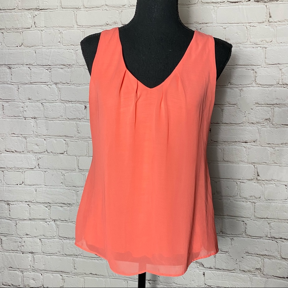 Banana Republic Flowy Sheer Lined Tank